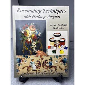 Rosemaling Techniques Heritage Acrylics Jansen Art Studio Book